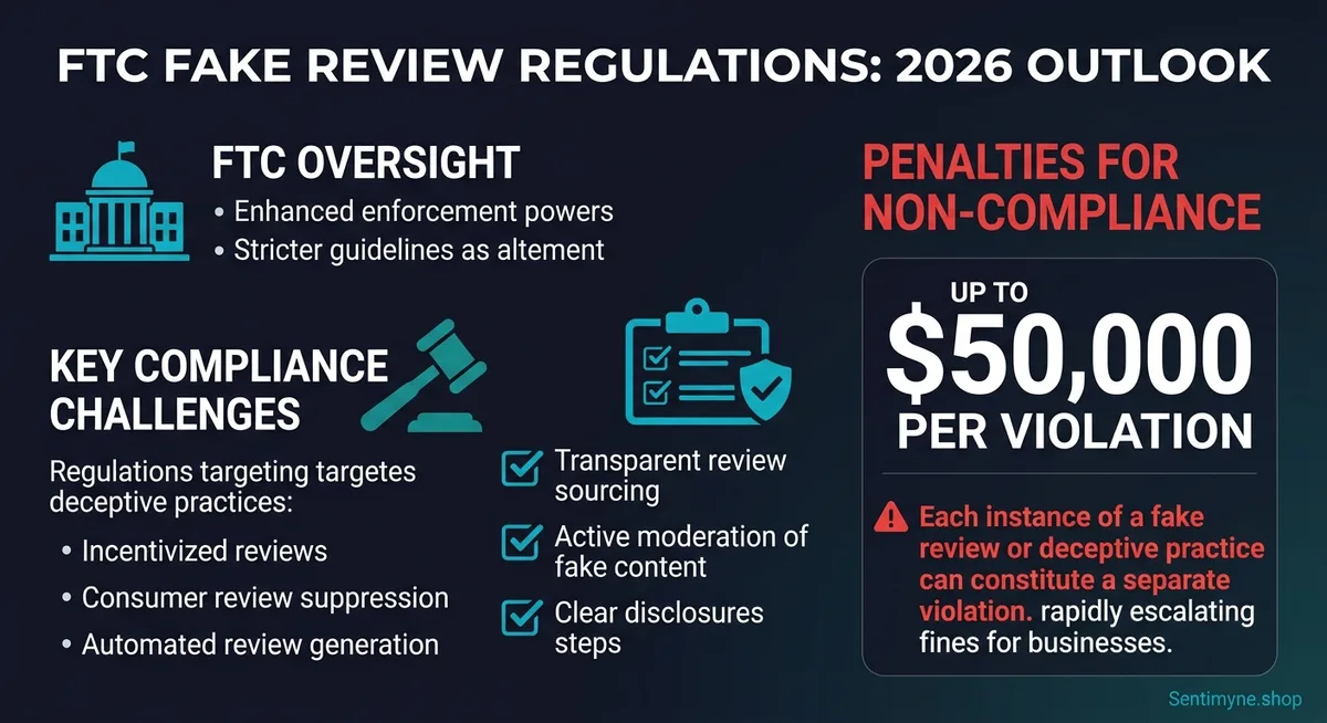 Overview of FTC fake review rules and penalties for businesses