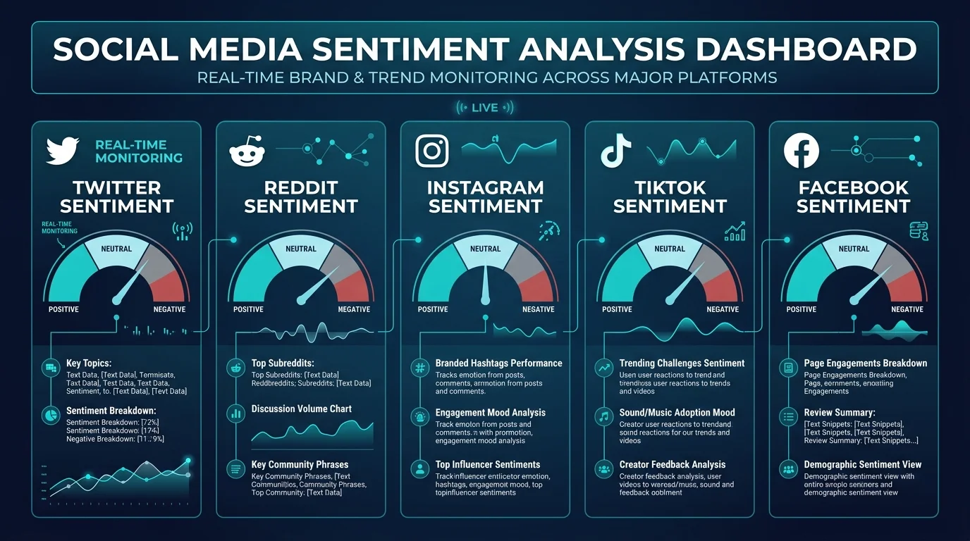 Social media sentiment analysis tools comparison for 2026